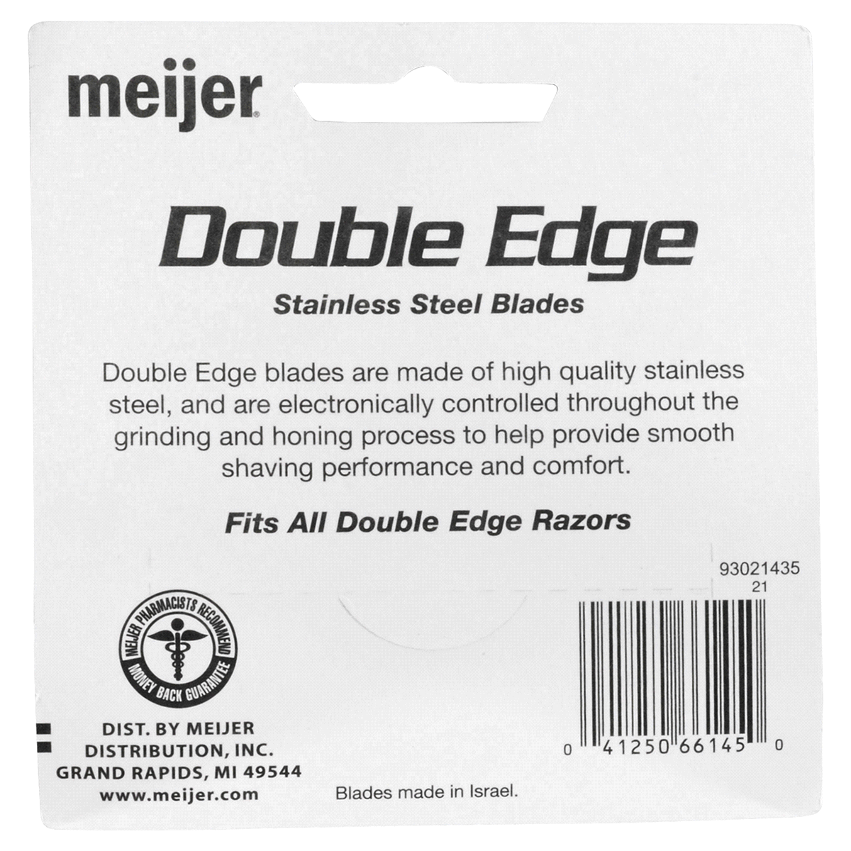 slide 2 of 2, Meijer Double Edge Refill Cartridge, 10 ct