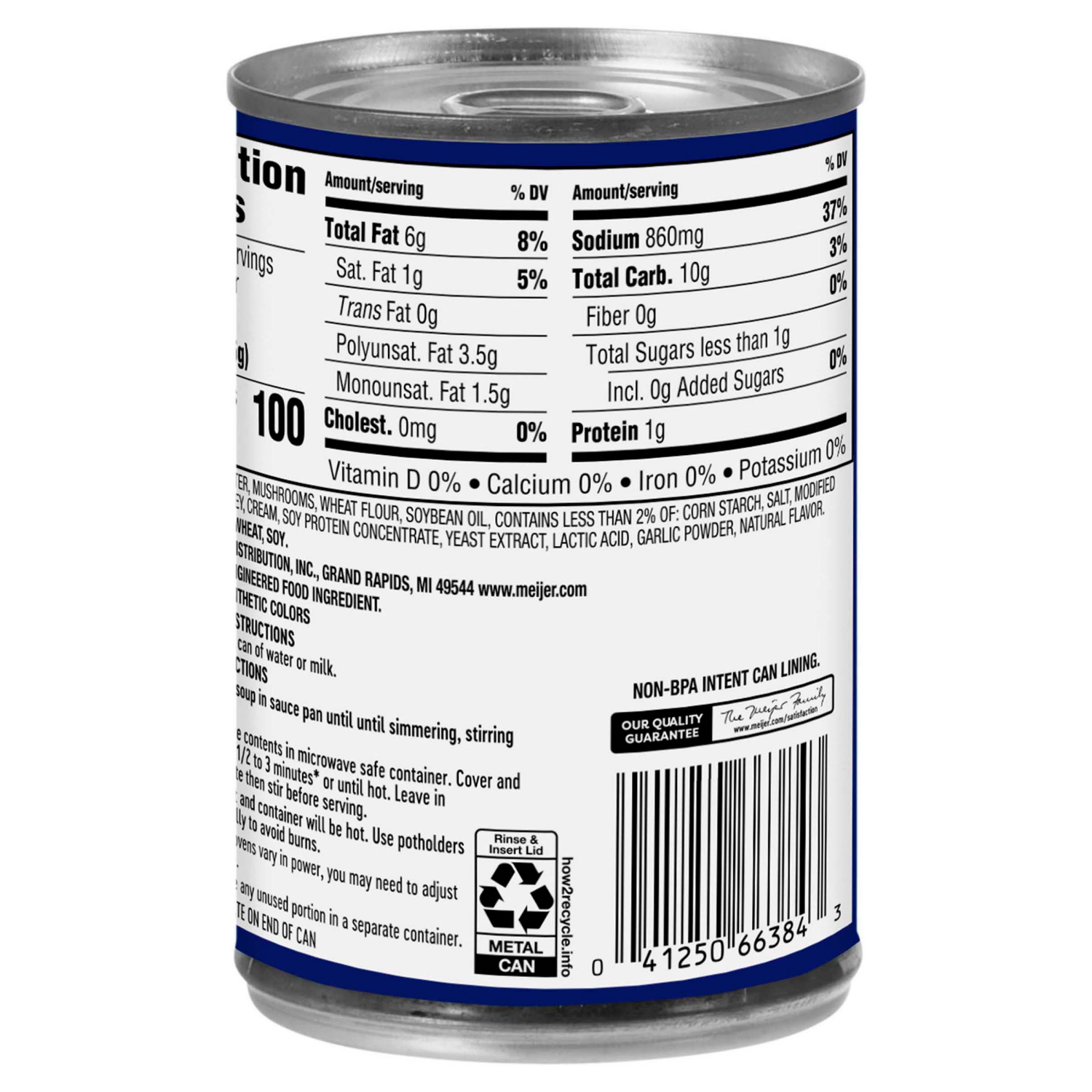 slide 2 of 4, Meijer Cream of Mushroom Soup, 10.5 oz