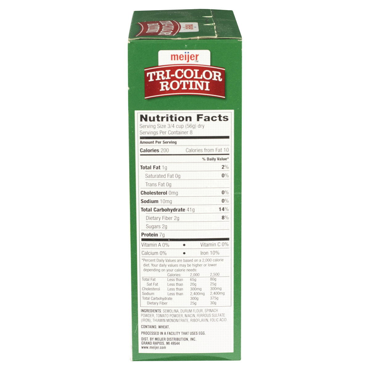 Meijer TriColor Rotini Pasta 16 oz Shipt