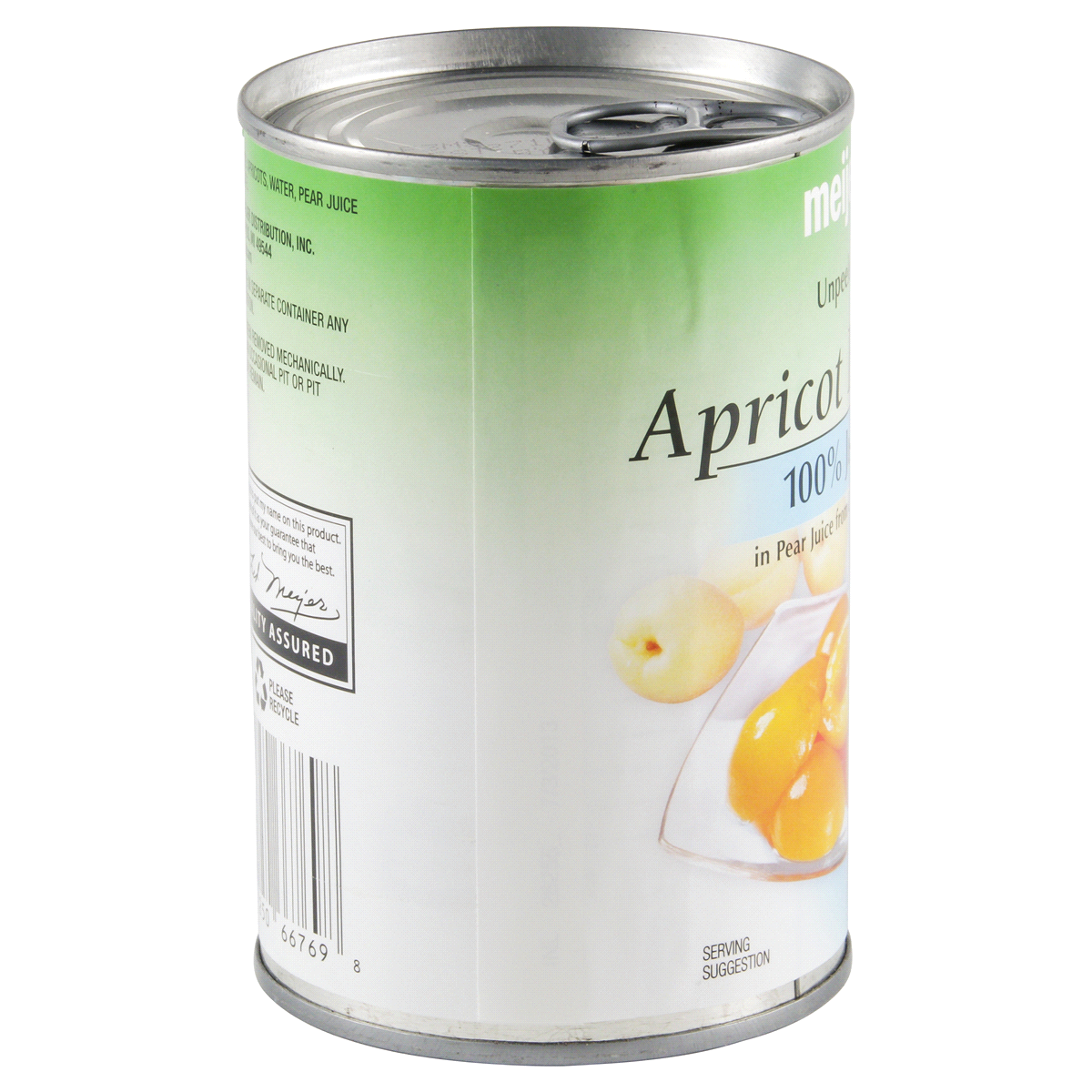 slide 3 of 4, Meijer Unpeeled Apricot Halves in Pear 100% Juice, 15 oz