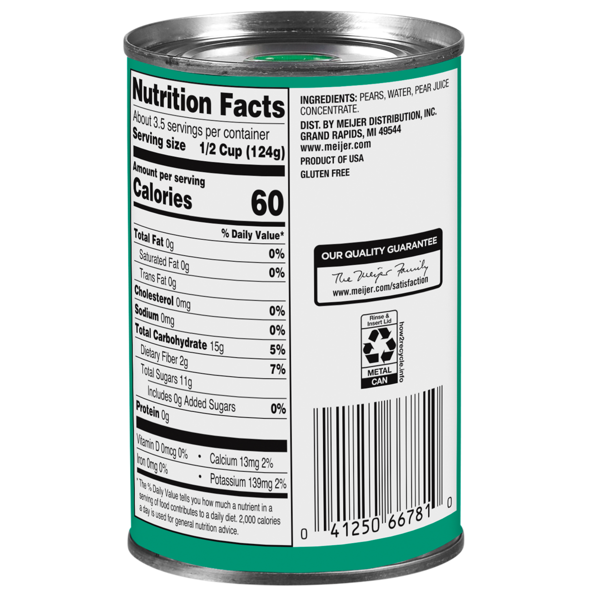 slide 2 of 2, Meijer Pear Slices in 100% Juice - 15 oz, 15 oz