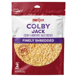 Finely Shredded Colby Jack Cheese, 8 Oz