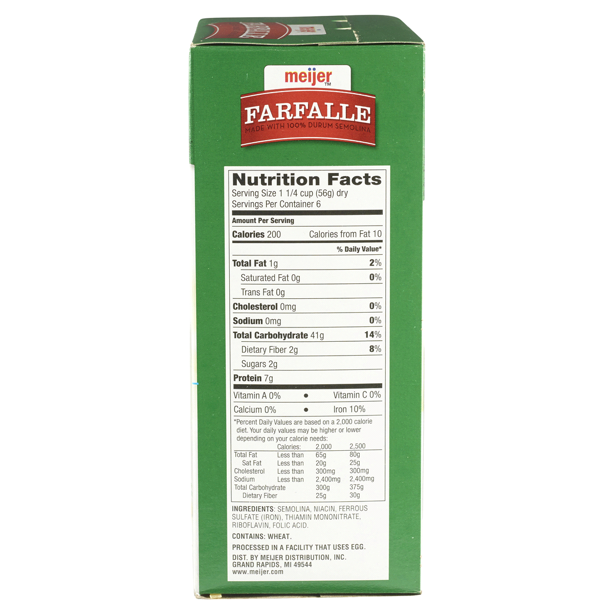 slide 3 of 3, Meijer Farfalle Pasta, 12 oz