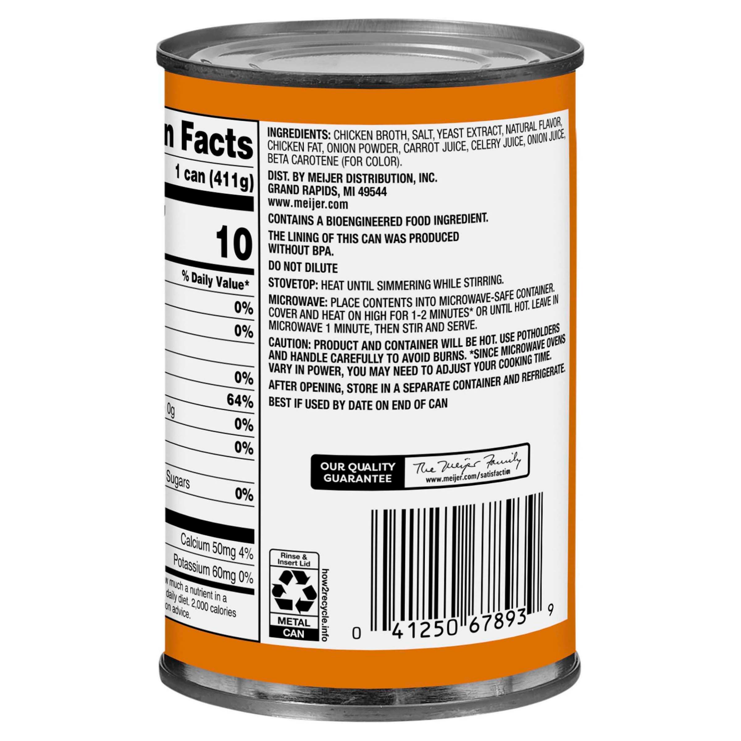 slide 2 of 3, Meijer Chicken Broth, 14.5 oz