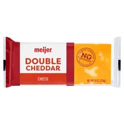 Meijer Double Cheddar Chunk Cheese