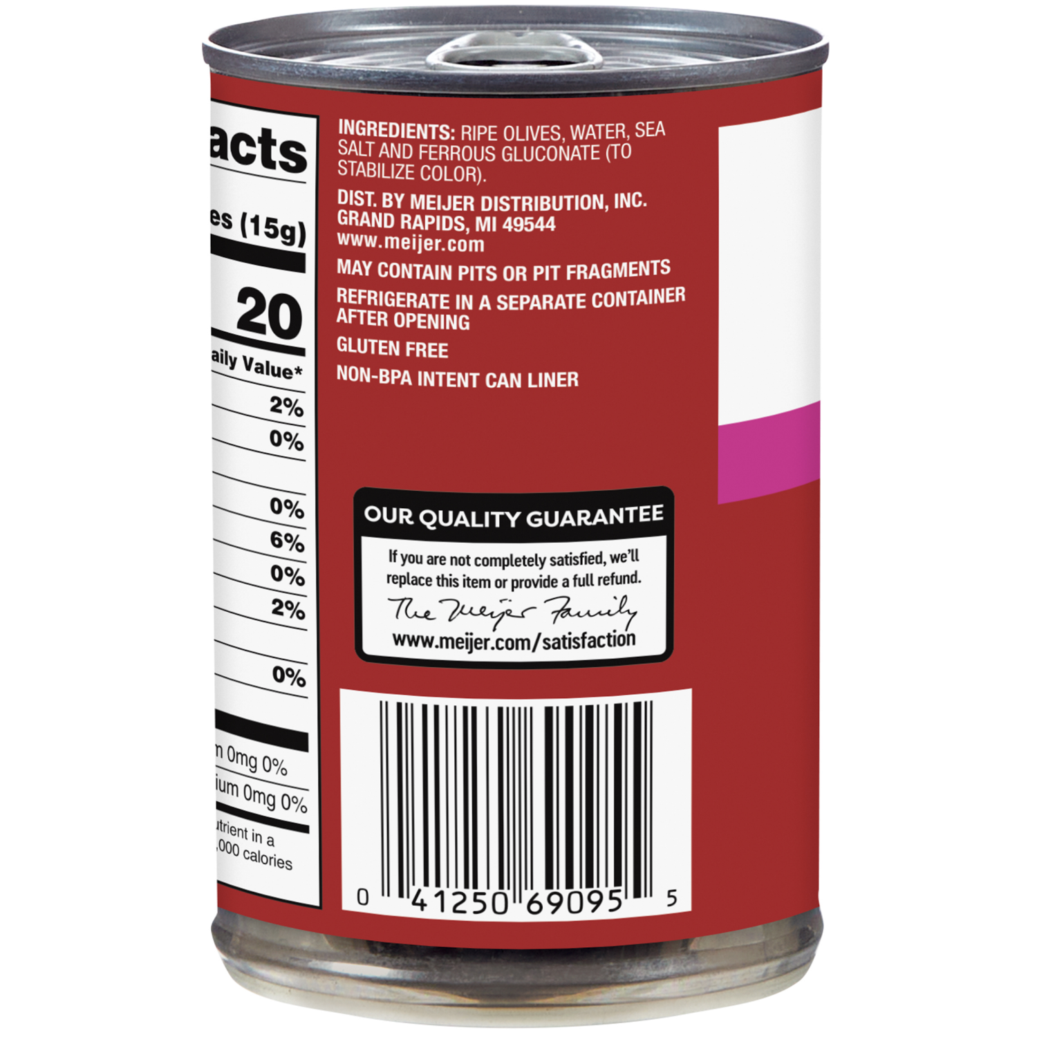 slide 2 of 3, Meijer Medium Black Pitted Ripe Olives, 6 oz