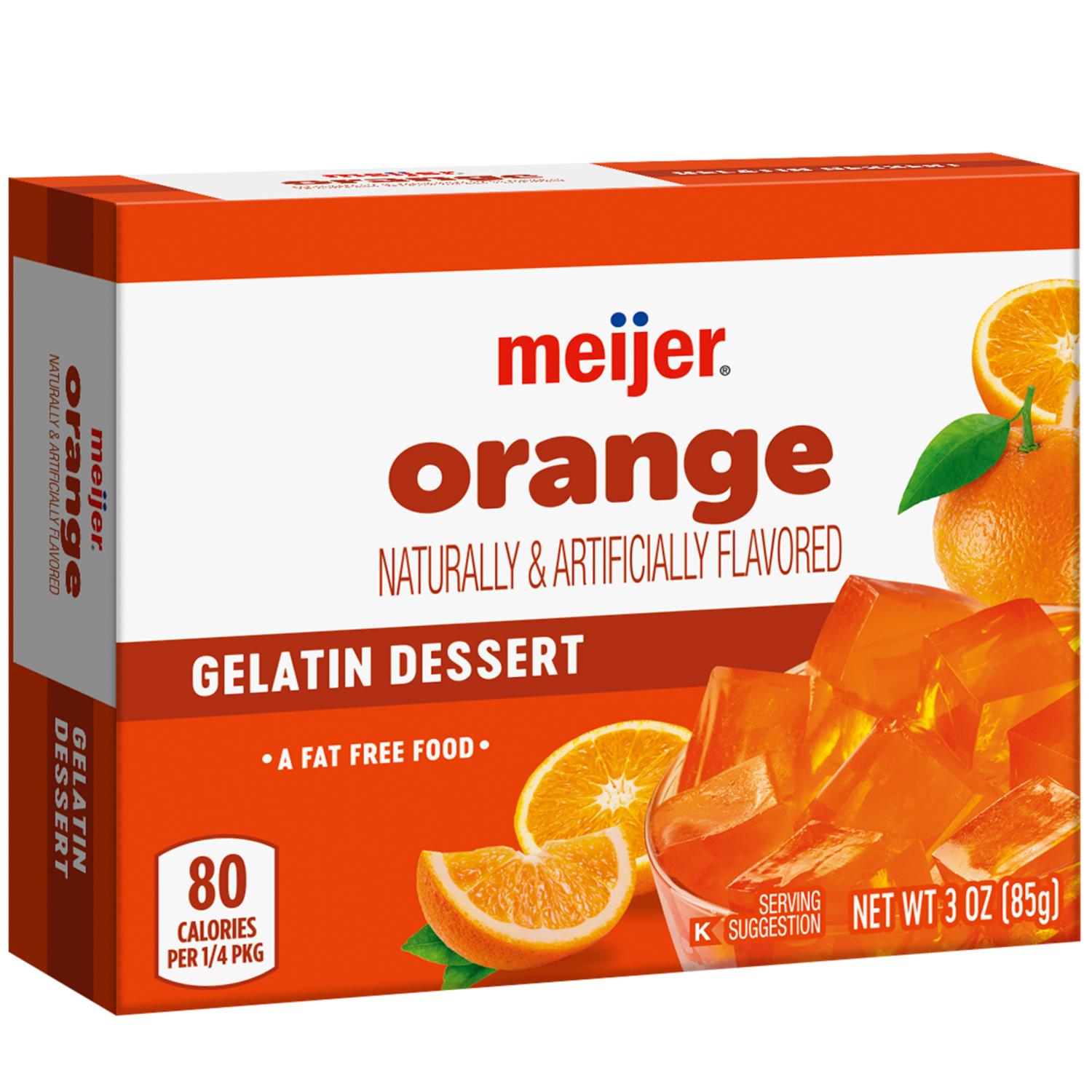 slide 4 of 5, Meijer Orange Gelatin, 3 oz