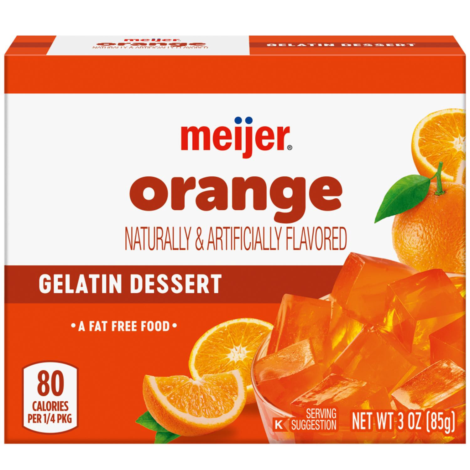 slide 1 of 8, Orange Gelatin, 3 Oz, 3 oz