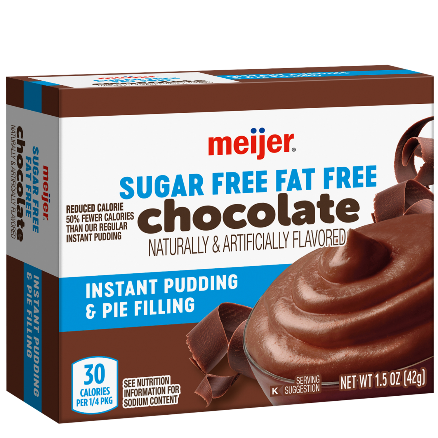 slide 4 of 5, Meijer Sugar Free Instant Chocolate Pudding & Pie Filling, 1.5 oz