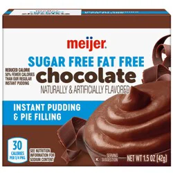 Meijer Sugar Free Instant Chocolate Pudding & Pie Filling, 1.5 Oz