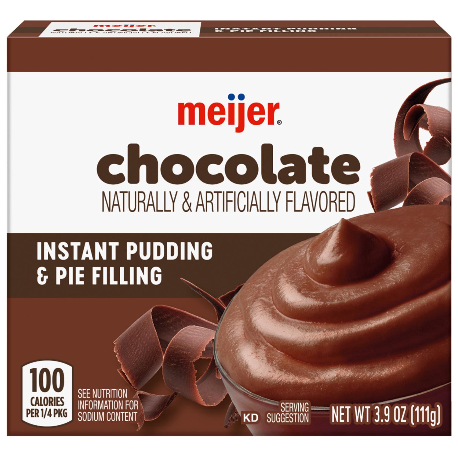 slide 1 of 8, Meijer Instant Chocolate Pudding & Pie Filling, 3.9 Oz, 3.9 oz