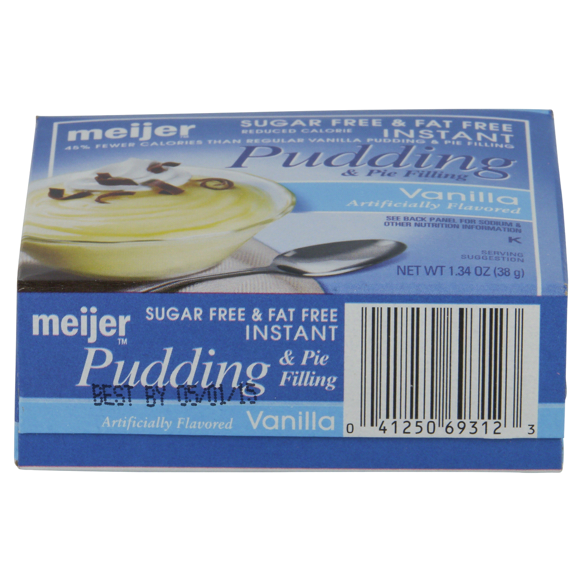 slide 3 of 3, Meijer Sugar-Free Instant Vanilla Pudding & Pie Filling, 1.34 oz