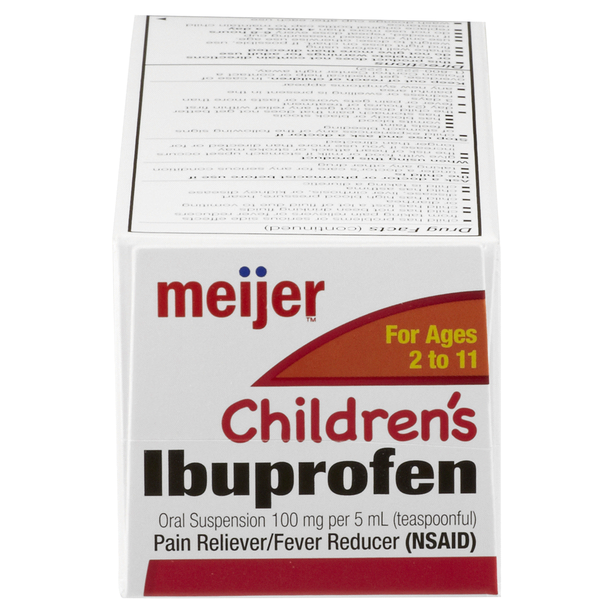 Meijer Children's Ibuprofen Oral Suspension per, Berry Flavor 100 mg, 5 ml, 4 oz Shipt