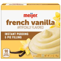 Meijer Instant French Vanilla Pudding & Pie Filling