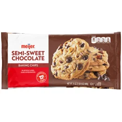 Meijer Semi-Sweet Chocolate Baking Chips