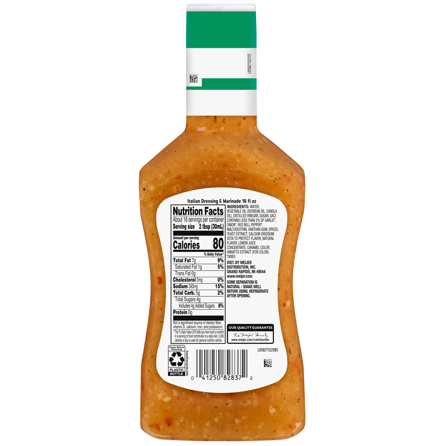 slide 2 of 2, Meijer Italian Dressing, 16 oz