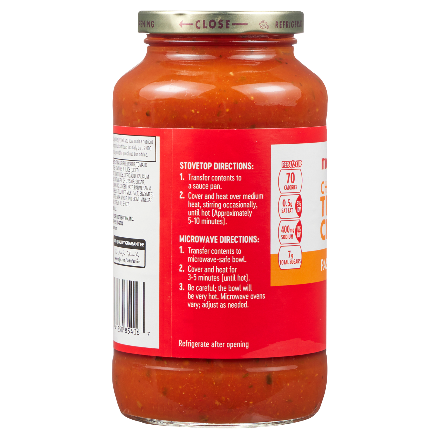 slide 2 of 3, Meijer Chunky Three Cheese Pasta Sauce, 24 oz