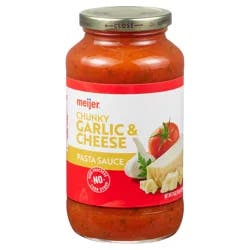 Meijer Chunky Garlic and Cheese Pasta Sauce