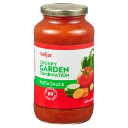 Meijer Chunky Garden Combination Pasta Sauce