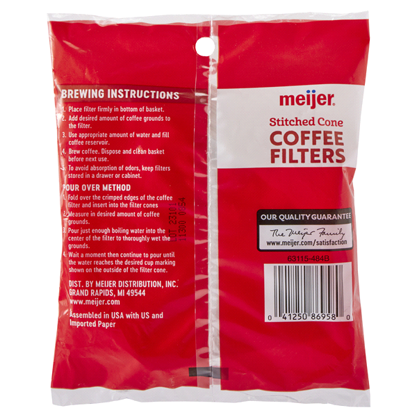 slide 4 of 5, Meijer Coffee Filters #2 Cone, 40 ct