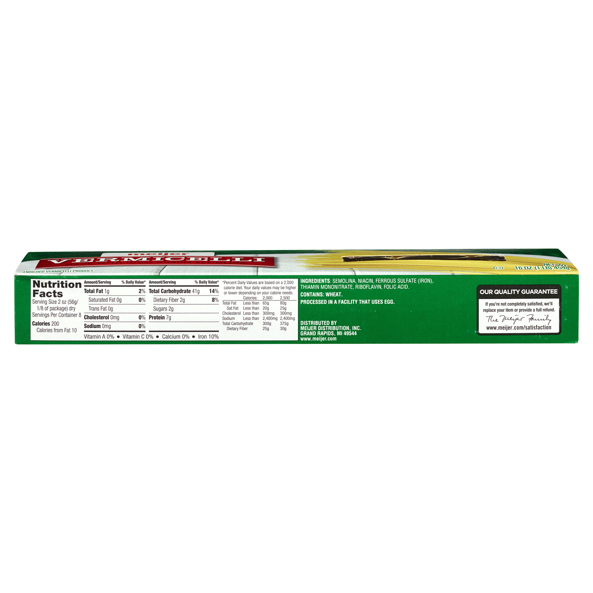 slide 2 of 3, Meijer Vermicelli Pasta, 16 oz