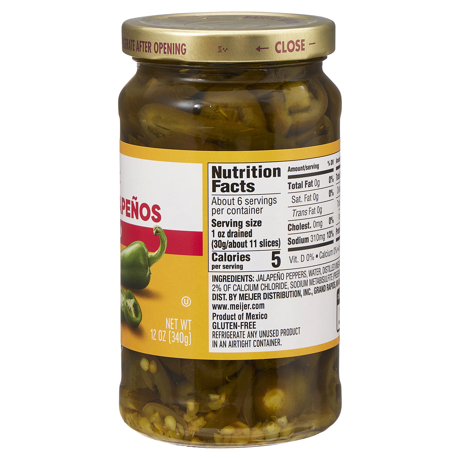 slide 2 of 4, Meijer Jalapenos Sliced Hot, 12 oz