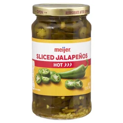 Meijer Sliced Hot Jalapenos, 12 Oz