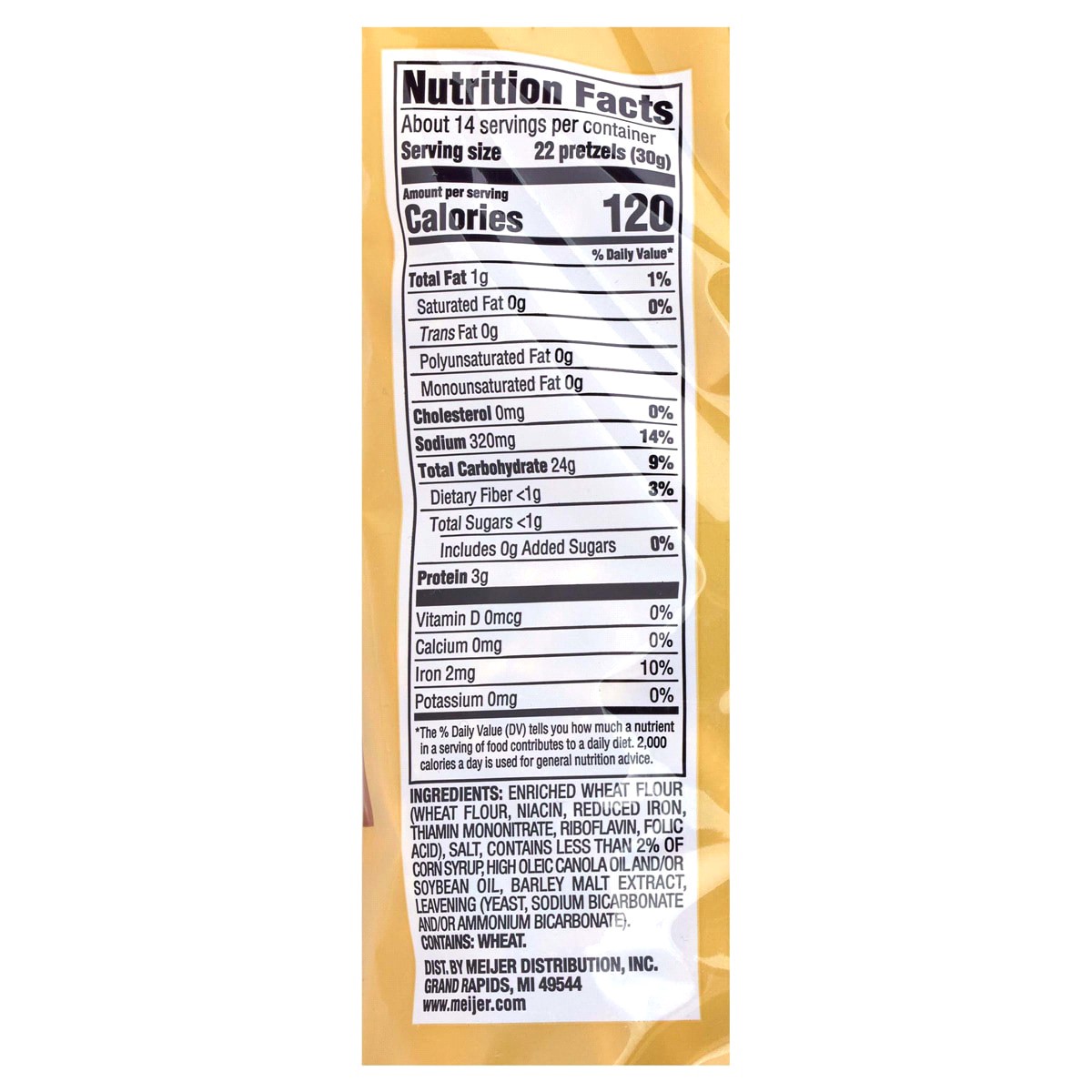 slide 2 of 2, Meijer Tiny Twist Pretzels, 15 oz