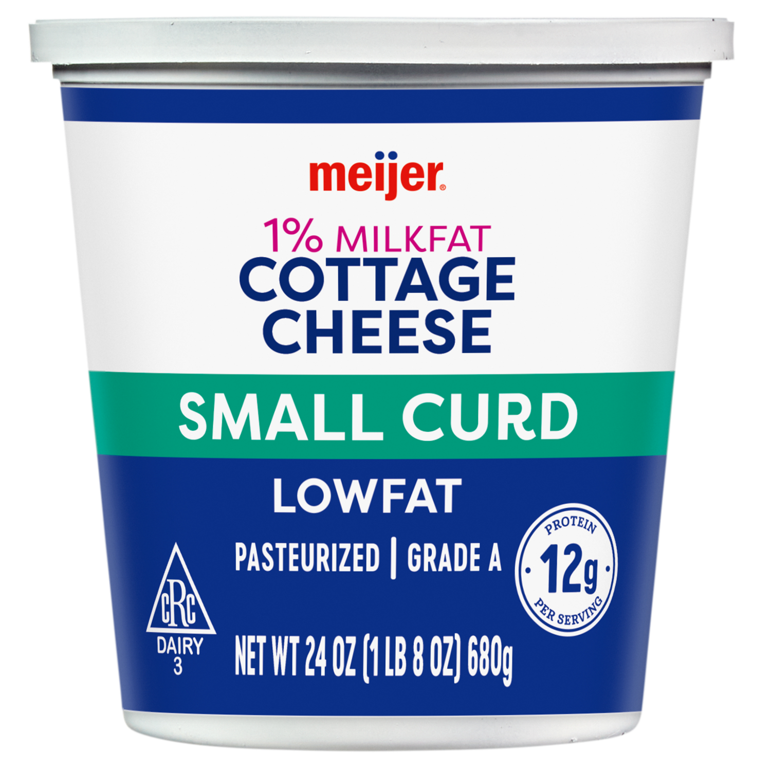 slide 1 of 4, Meijer Low Fat Cottage Cheese - 24 oz, 24 oz