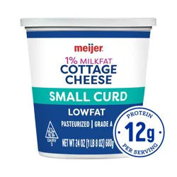 Meijer Low Fat Small Curd Cottage Cheese, 24 Oz