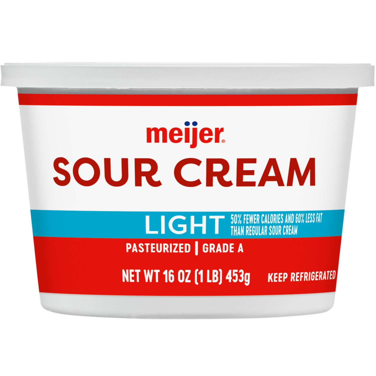 slide 1 of 4, Meijer Light Sour Cream, 16 oz