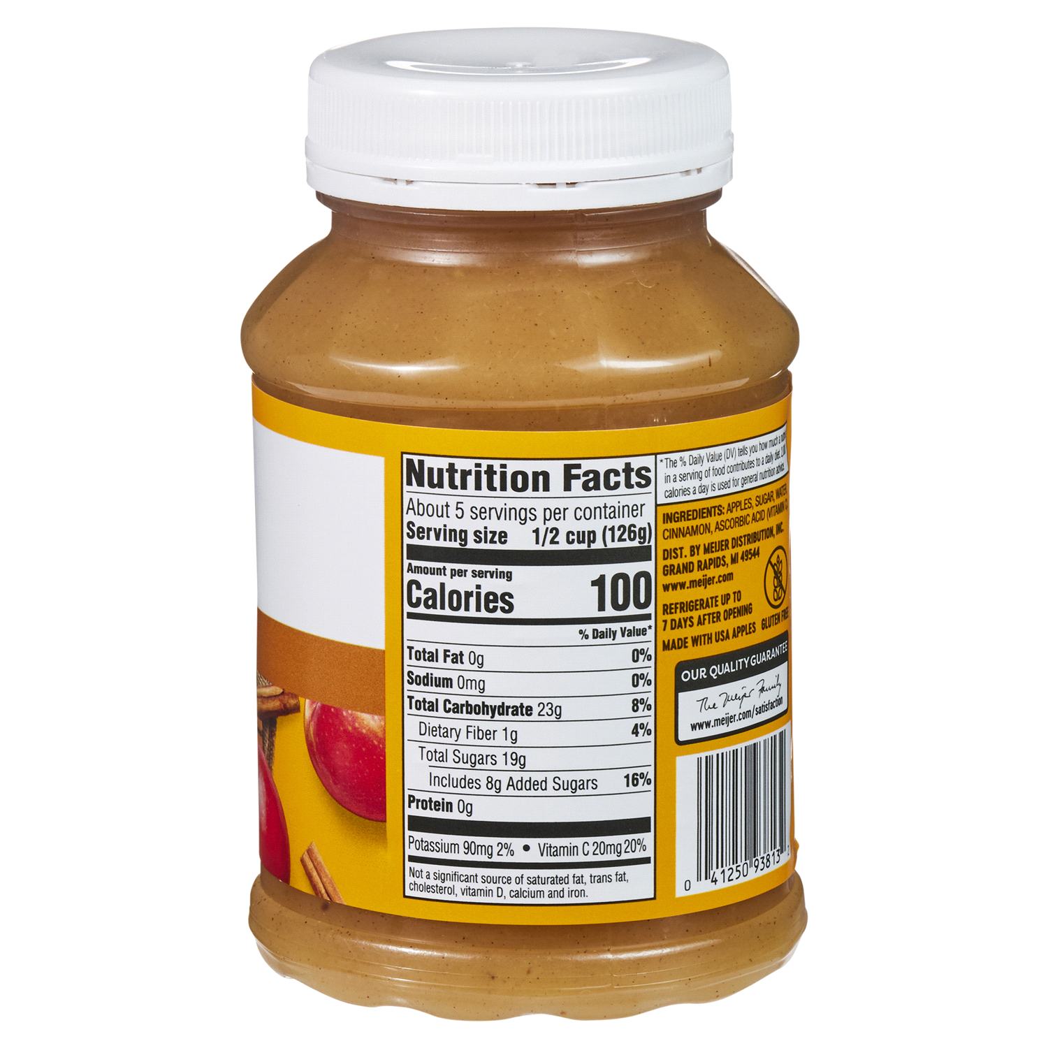 slide 3 of 5, Meijer Cinnamon Applesauce, 24 oz
