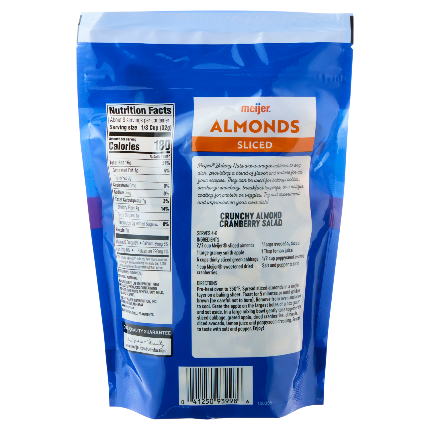 slide 2 of 3, Meijer Sliced Almonds, 10.2 oz