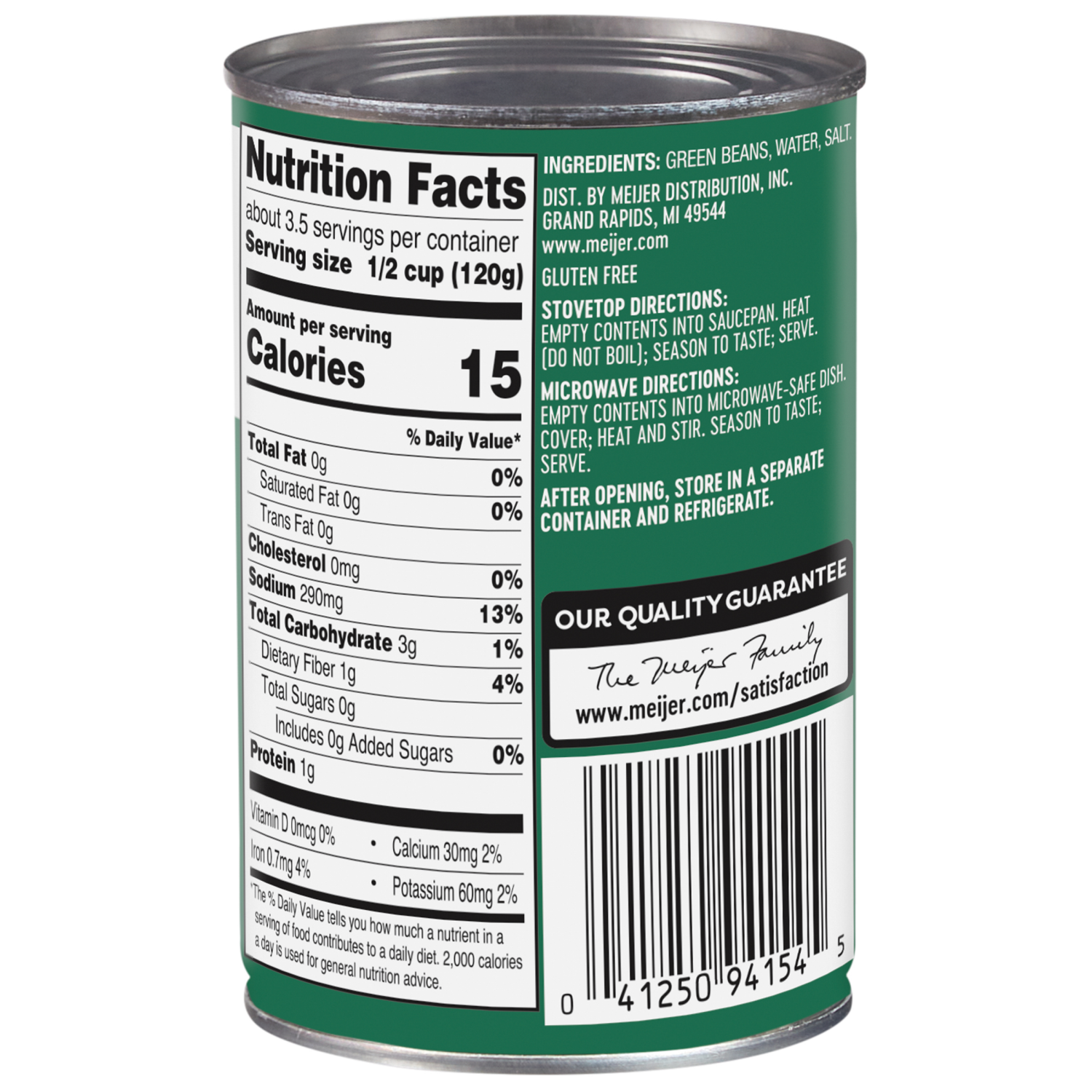 slide 2 of 5, Meijer French-Style Green Beans, 14.5 oz