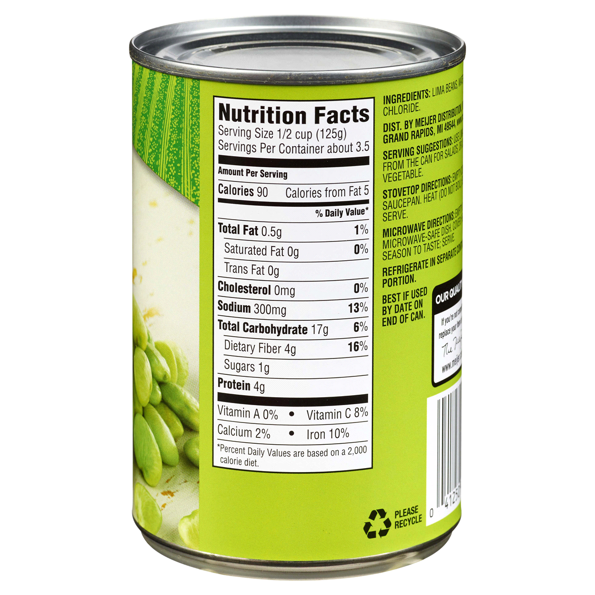 Meijer Canned Lima Beans 15 oz Shipt
