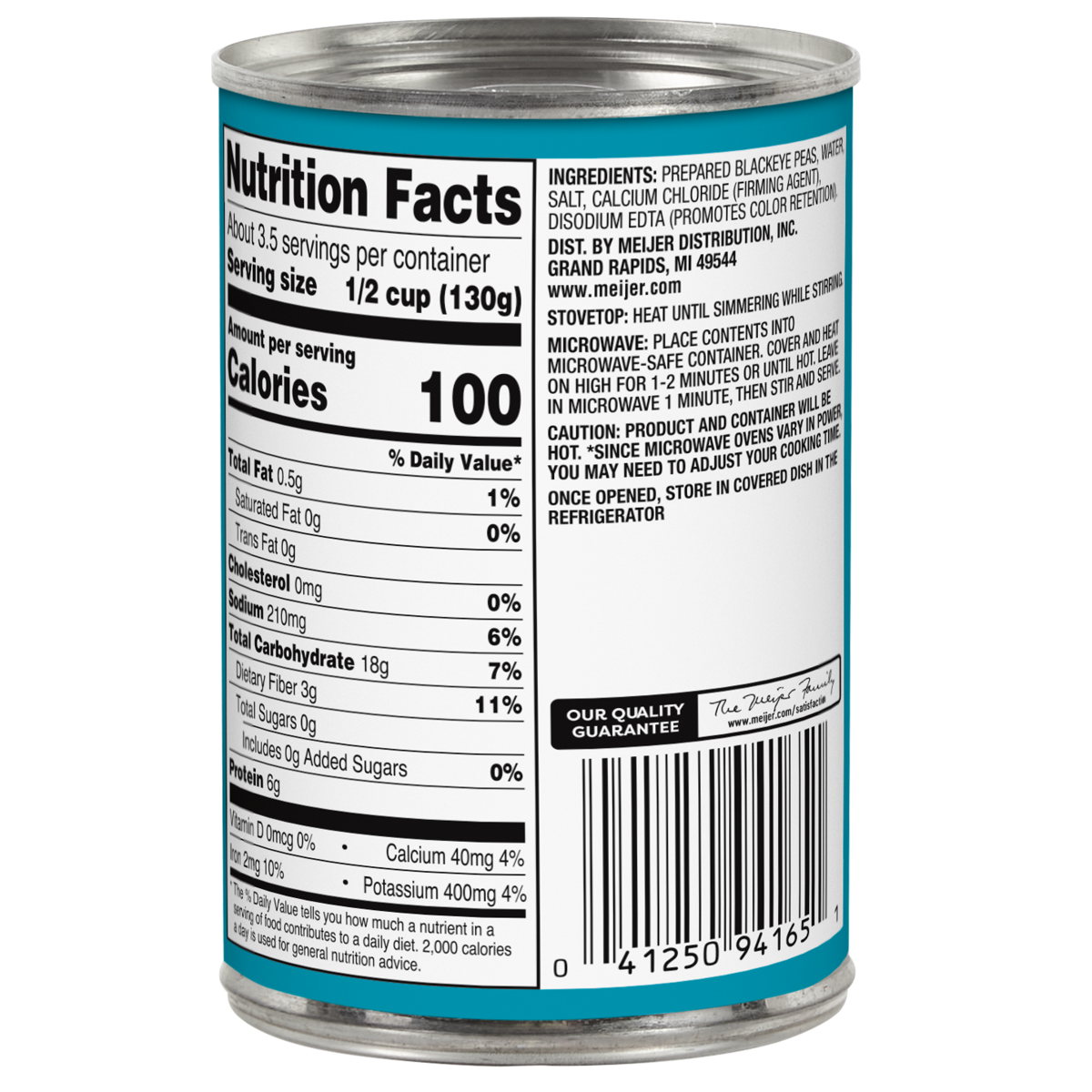 slide 2 of 2, Meijer Black Eye Peas, 15.5 oz