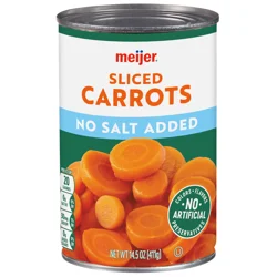 Meijer Sliced No Salt Added Canned Carrots