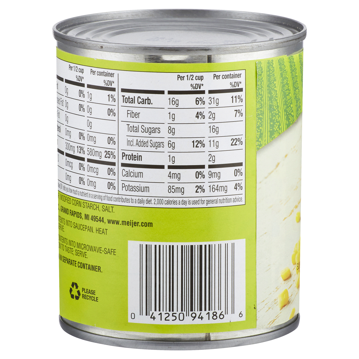 slide 2 of 2, Meijer Cream-Style Golden Sweet Corn, 8.5 oz