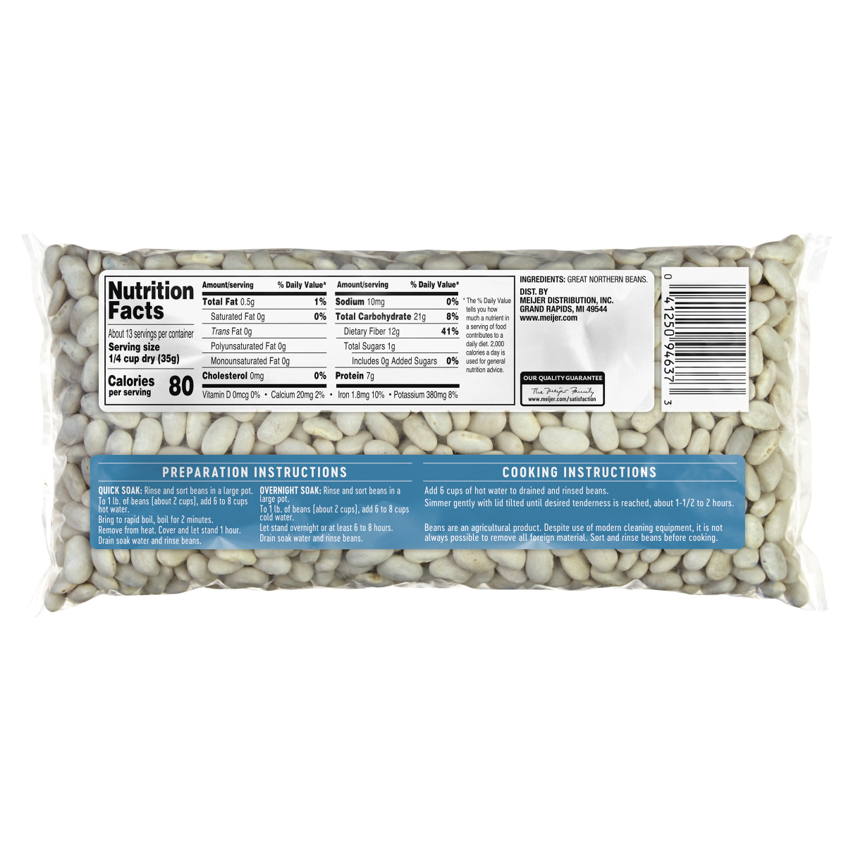 slide 2 of 2, Meijer Great Northern Beans - 16 oz, 16 oz