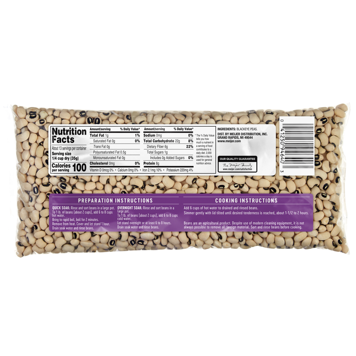 slide 2 of 2, Meijer Black Eye Peas, 16 oz