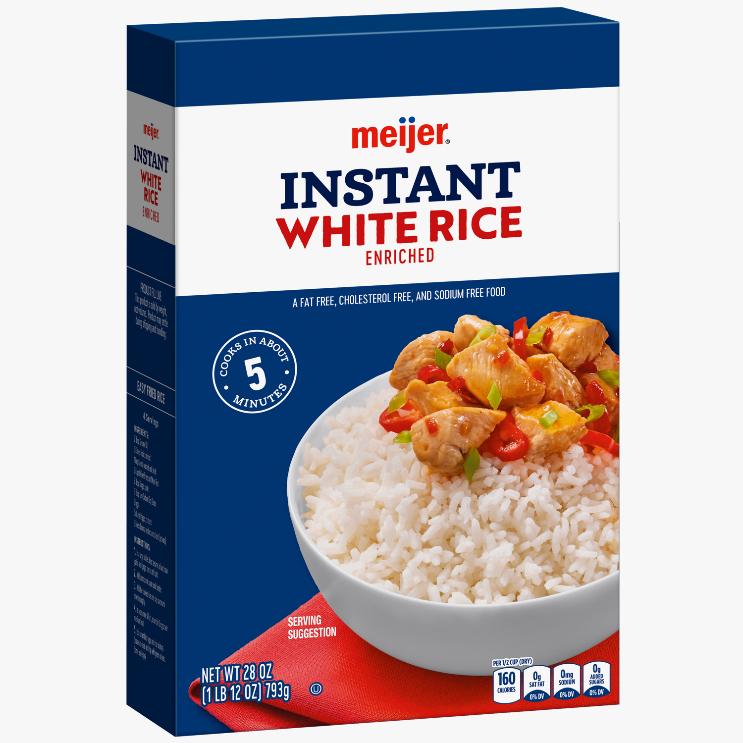 slide 4 of 5, Meijer Instant White Rice, 28 oz