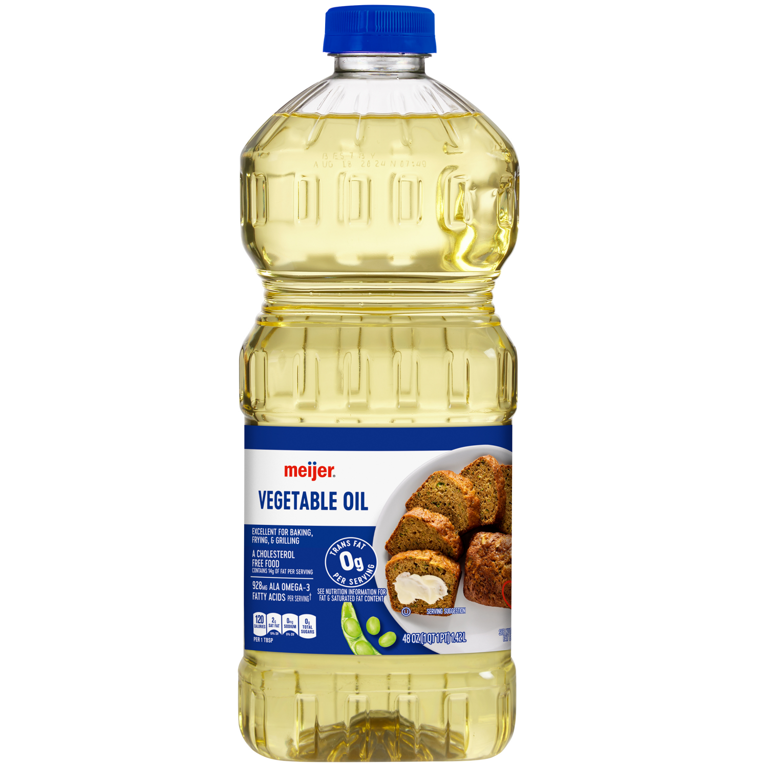 slide 1 of 3, Meijer Vegetable Oil - 48 oz, 48 oz