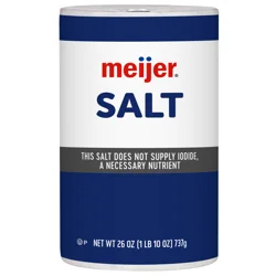 Meijer Free Flowing Plain Salt - 26 oz