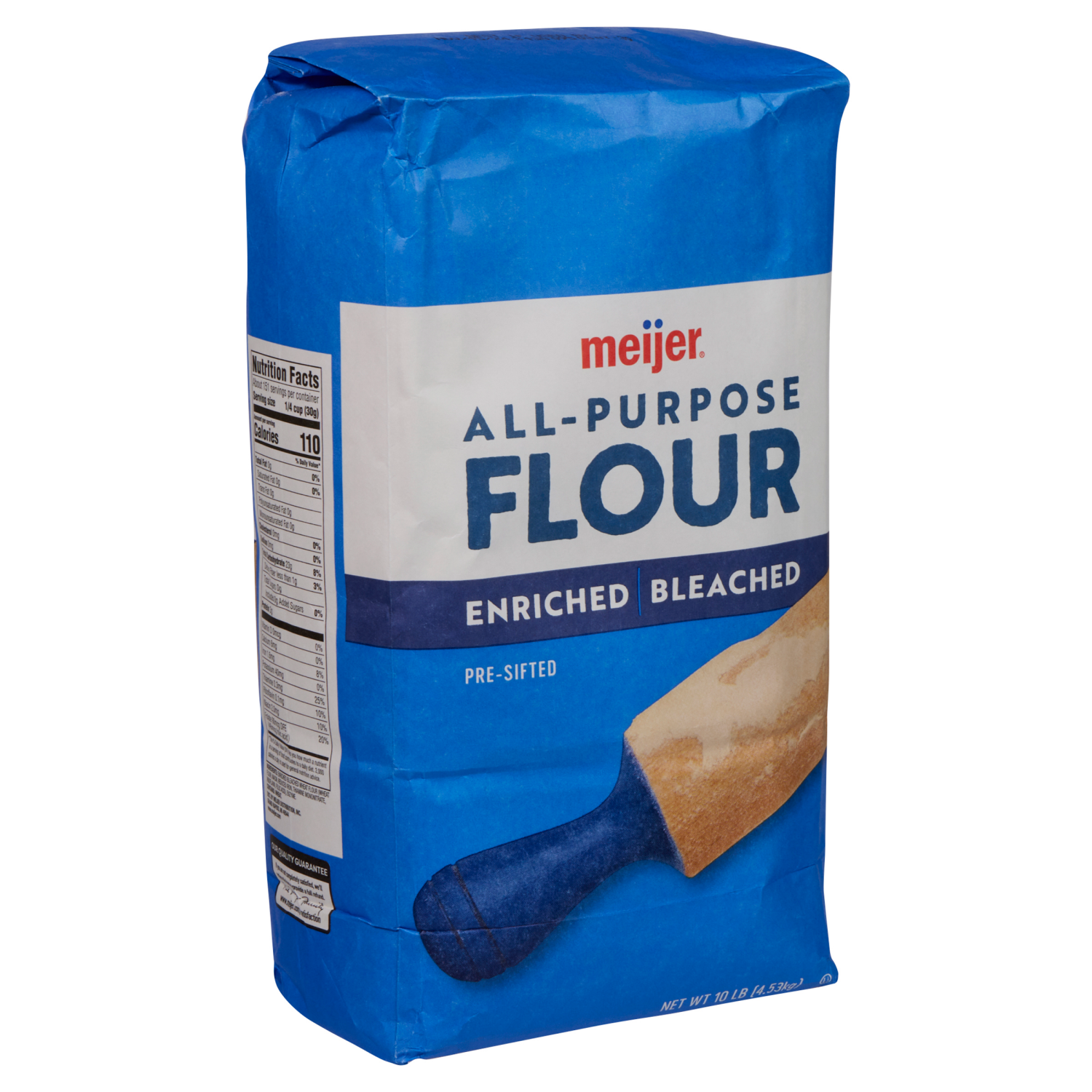 slide 4 of 5, Meijer All-Purpose Bleached Flour, 10 lb