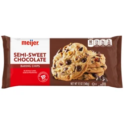 Meijer Semi-Sweet Chocolate Baking Chips