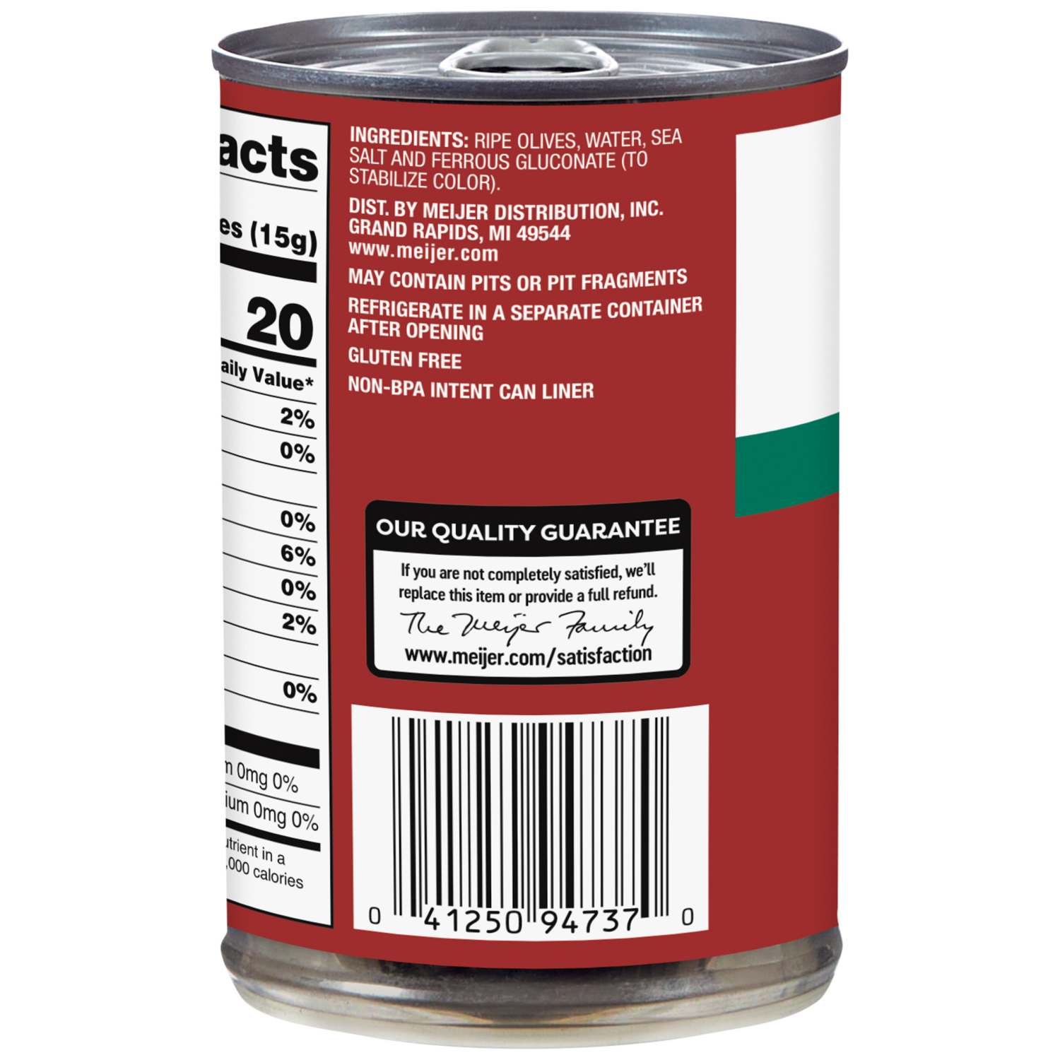 slide 2 of 3, Meijer Small Black Pitted Ripe Olives, 6 oz