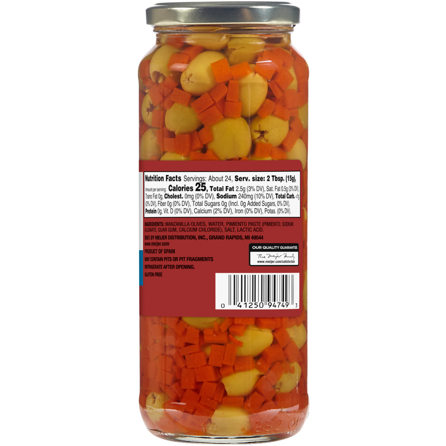 slide 2 of 2, Meijer Salad Olives with Pimiento, 13 oz