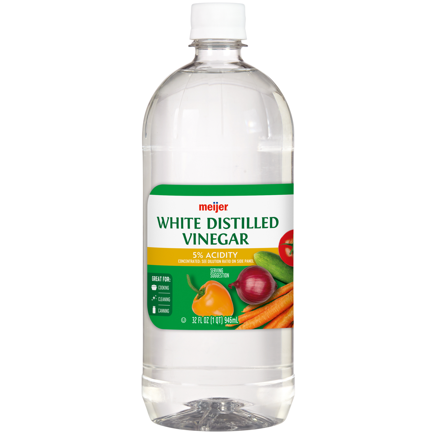 slide 1 of 2, Meijer White Distilled Vinegar, 32 oz