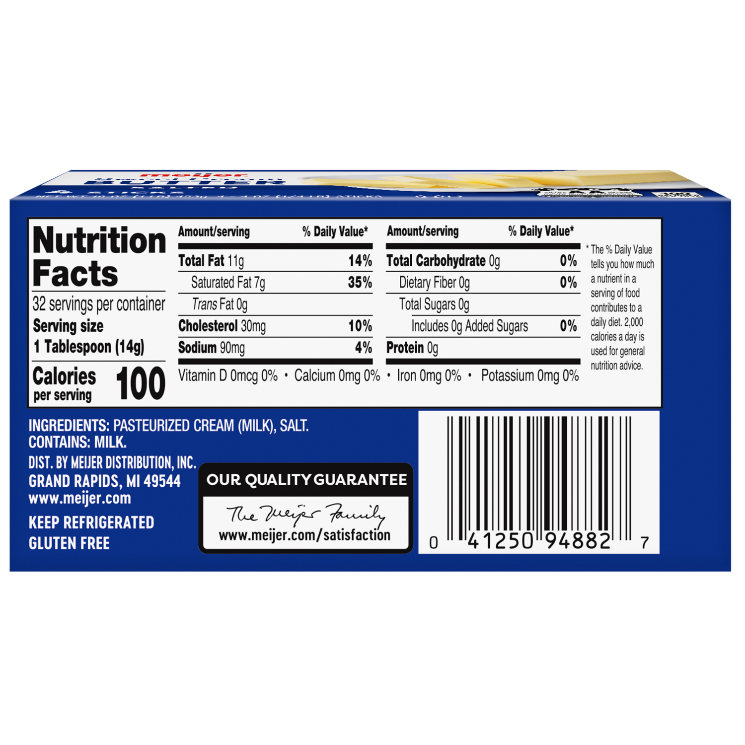 slide 2 of 8, Meijer Salted Butter Sticks, 4 ct