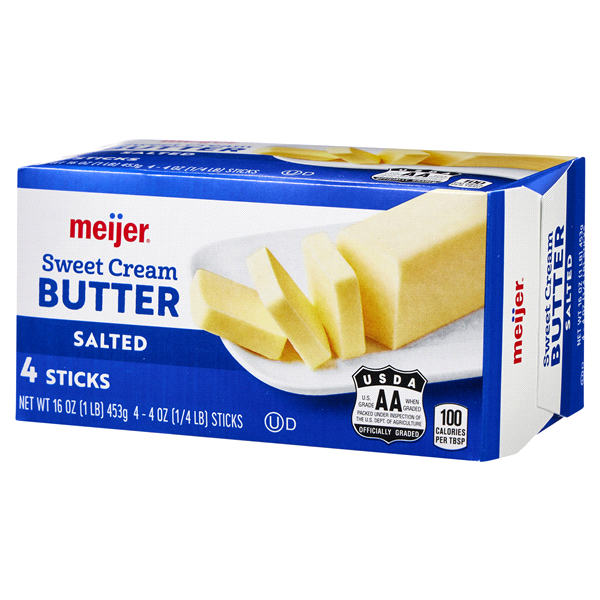 slide 13 of 29, Meijer Salted Butter Sticks, 4 ct